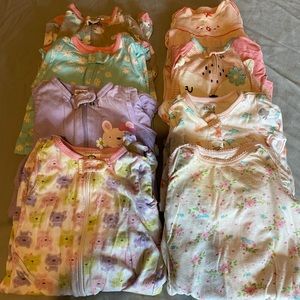 0-3m Girls Pajama Bundle